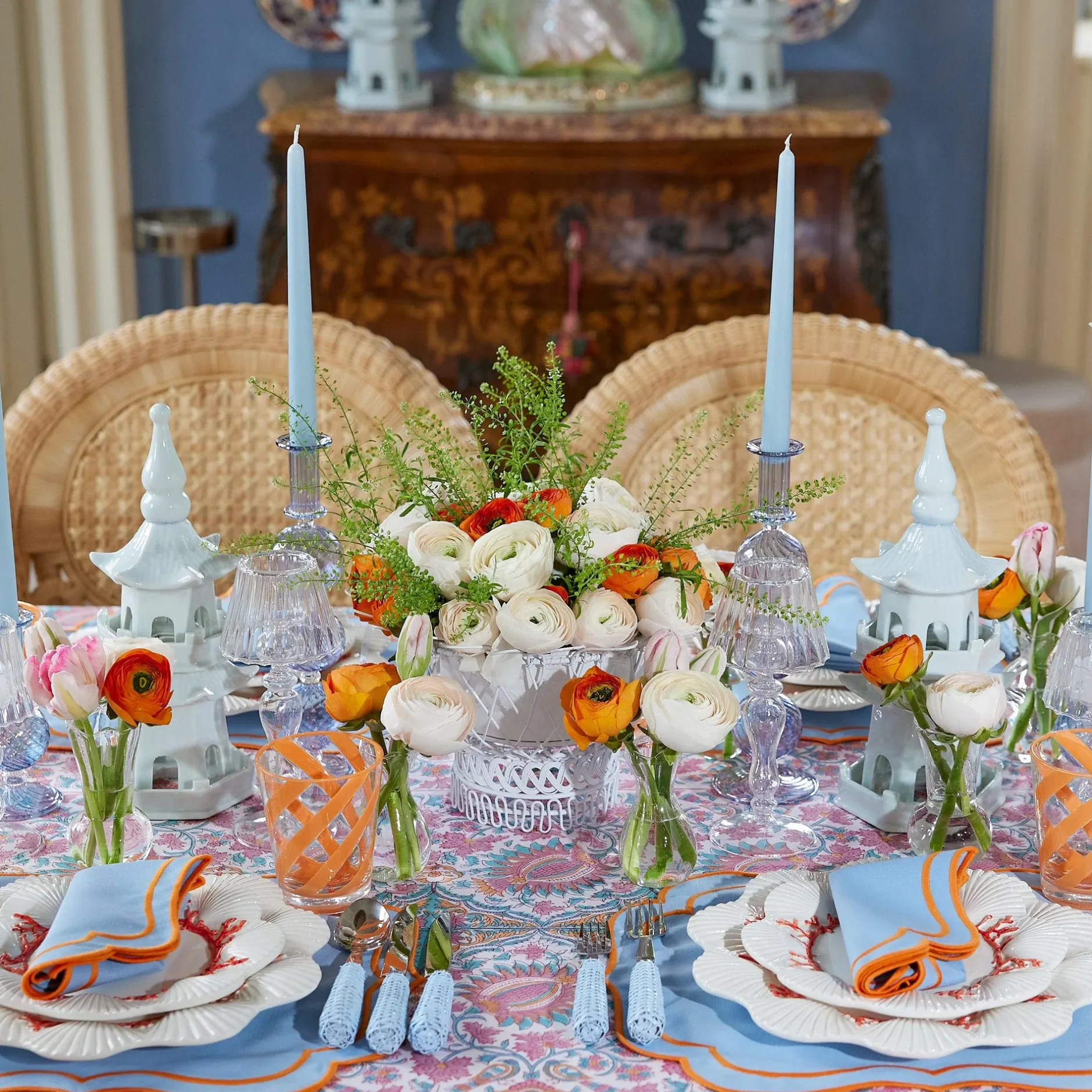 New Mrs. Alice White Porcelain Pagodas (Pair)