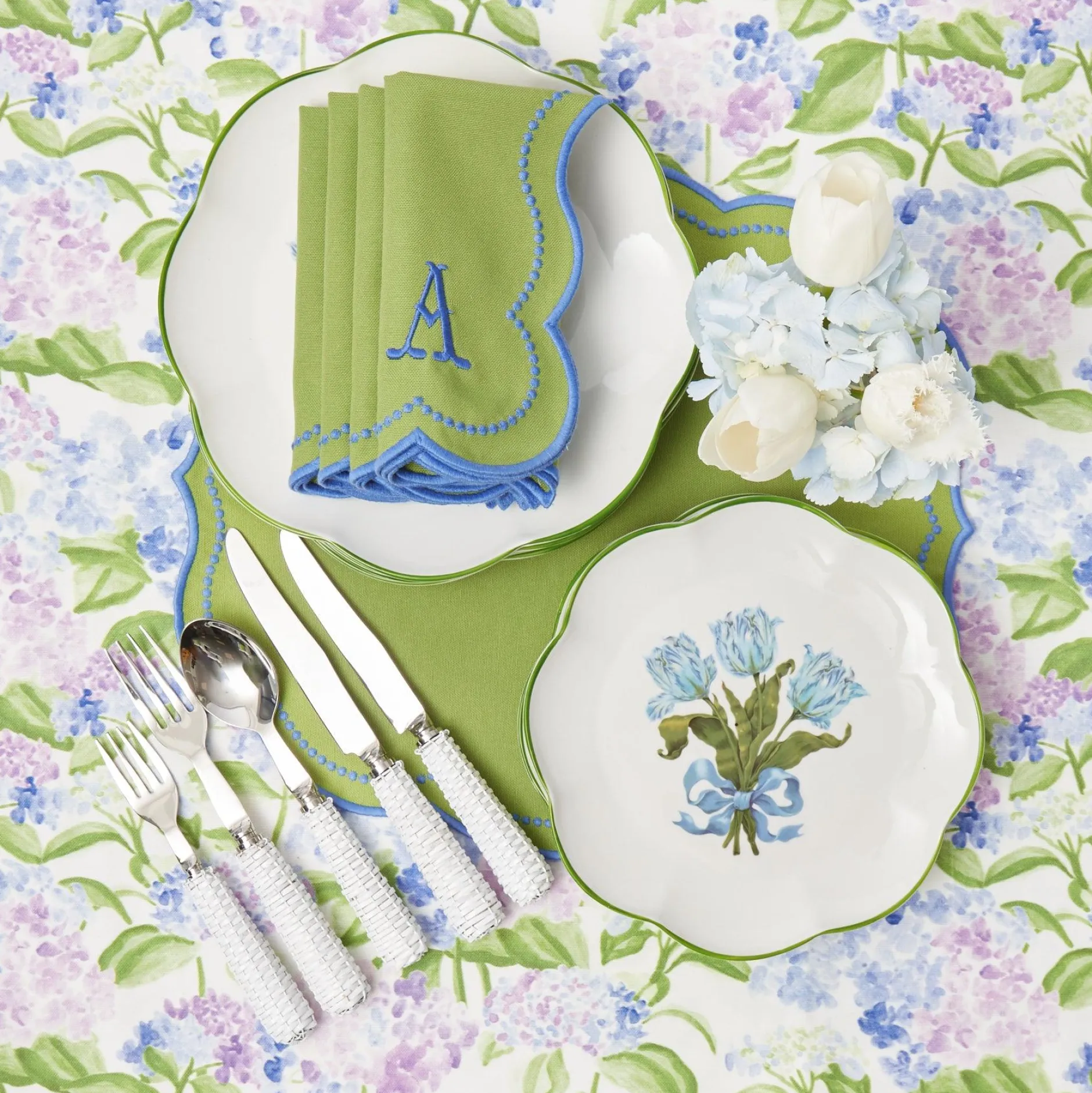 Online Mrs. Alice White Rattan Cutlery (5 Piece)