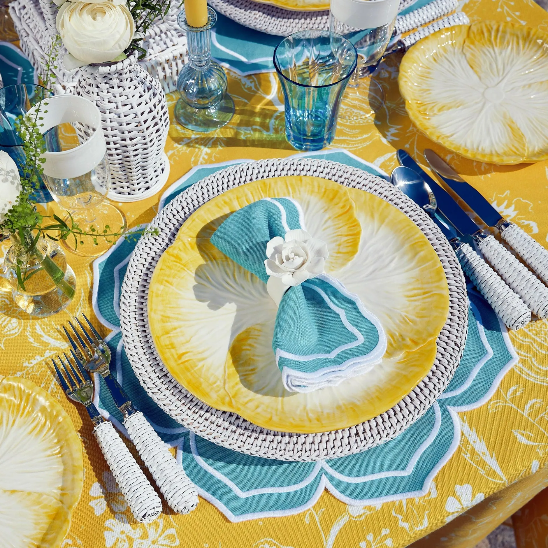 Online Mrs. Alice White Rattan Cutlery (5 Piece)