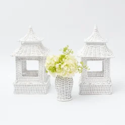 Clearance Mrs. Alice White Rattan Decoration Set