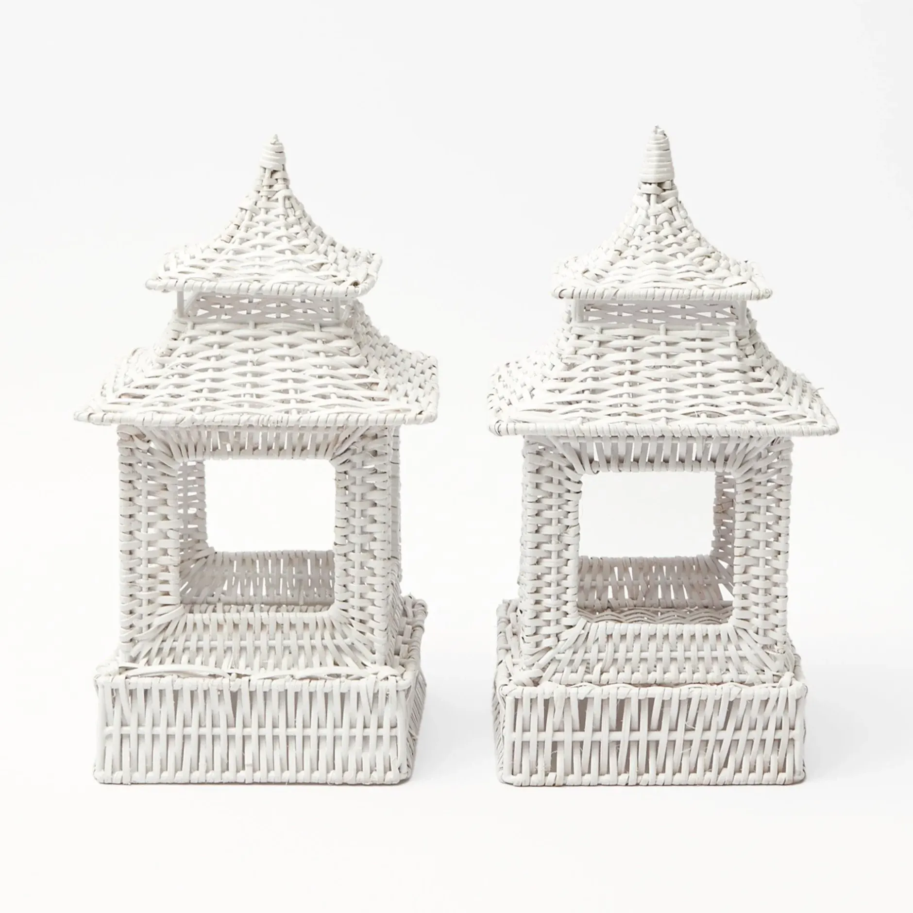 Clearance Mrs. Alice White Rattan Decoration Set