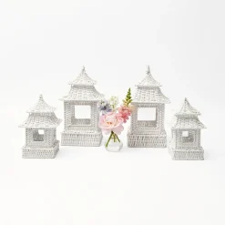 Clearance Mrs. Alice White Rattan Decoration Set