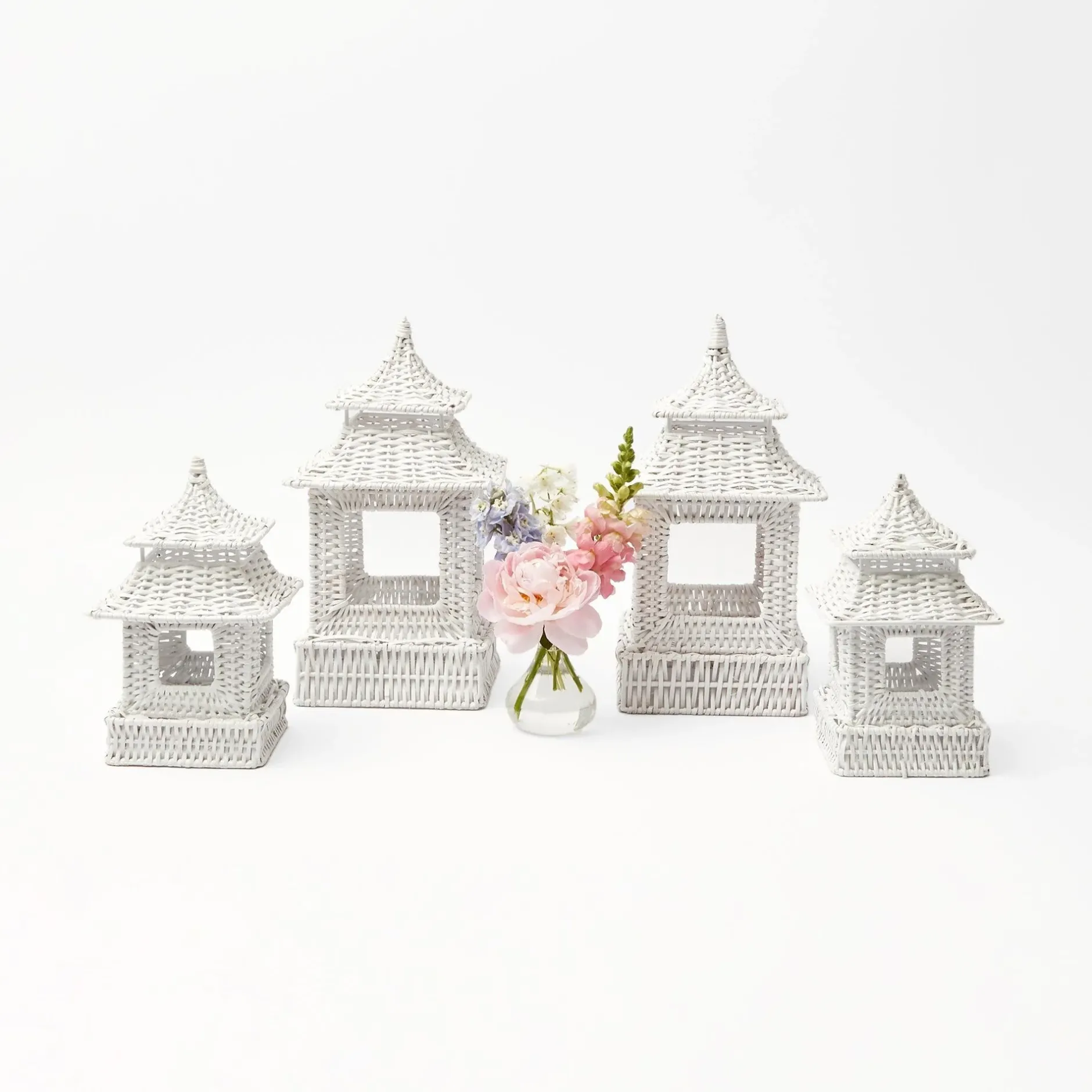 Clearance Mrs. Alice White Rattan Decoration Set