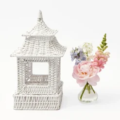 Online Mrs. Alice White Rattan Decoration Set