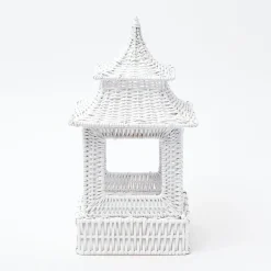 Hot Mrs. Alice White Rattan Pagoda Lantern