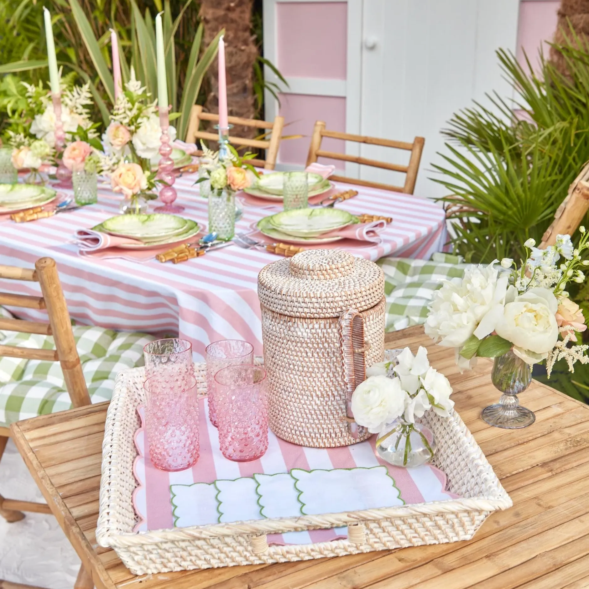Best Mrs. Alice White Rattan Tray