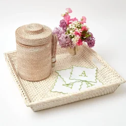 Best Mrs. Alice White Rattan Tray