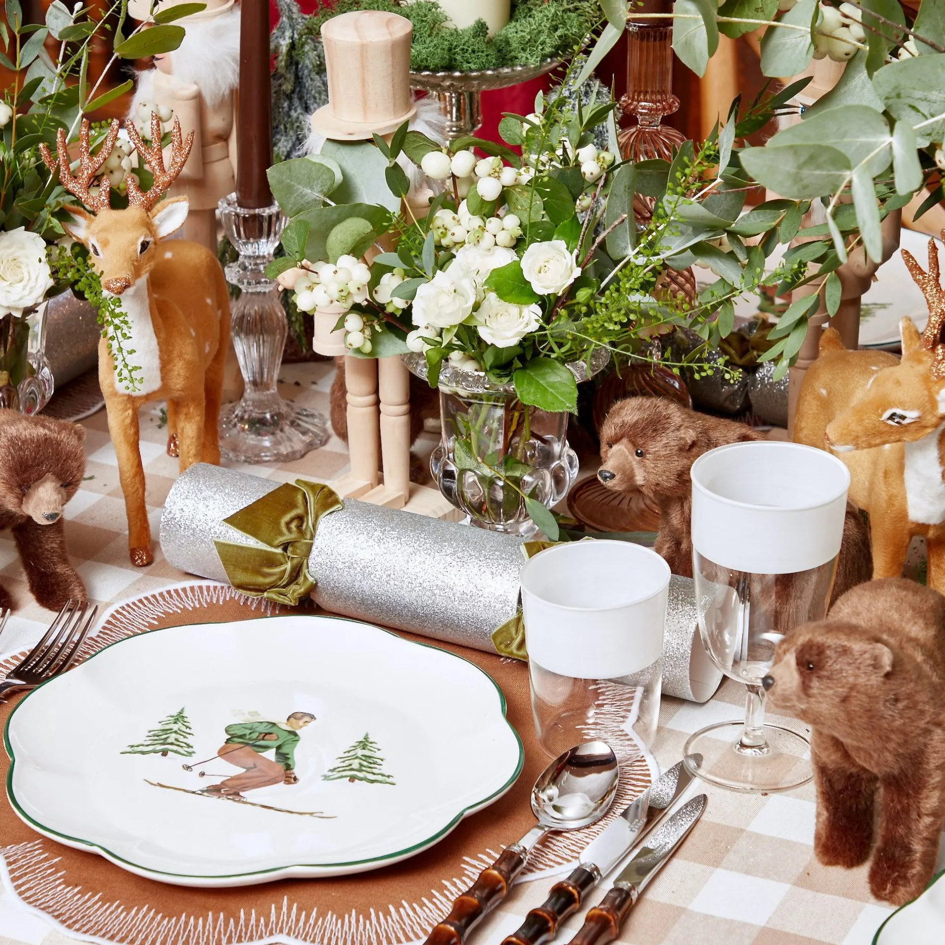 Clearance Mrs. Alice White Ribbon Water & Wine Glassware Set