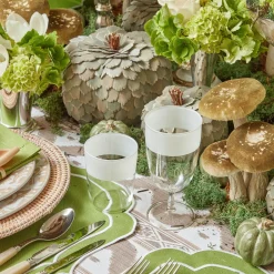 Clearance Mrs. Alice White Ribbon Water & Wine Glassware Set