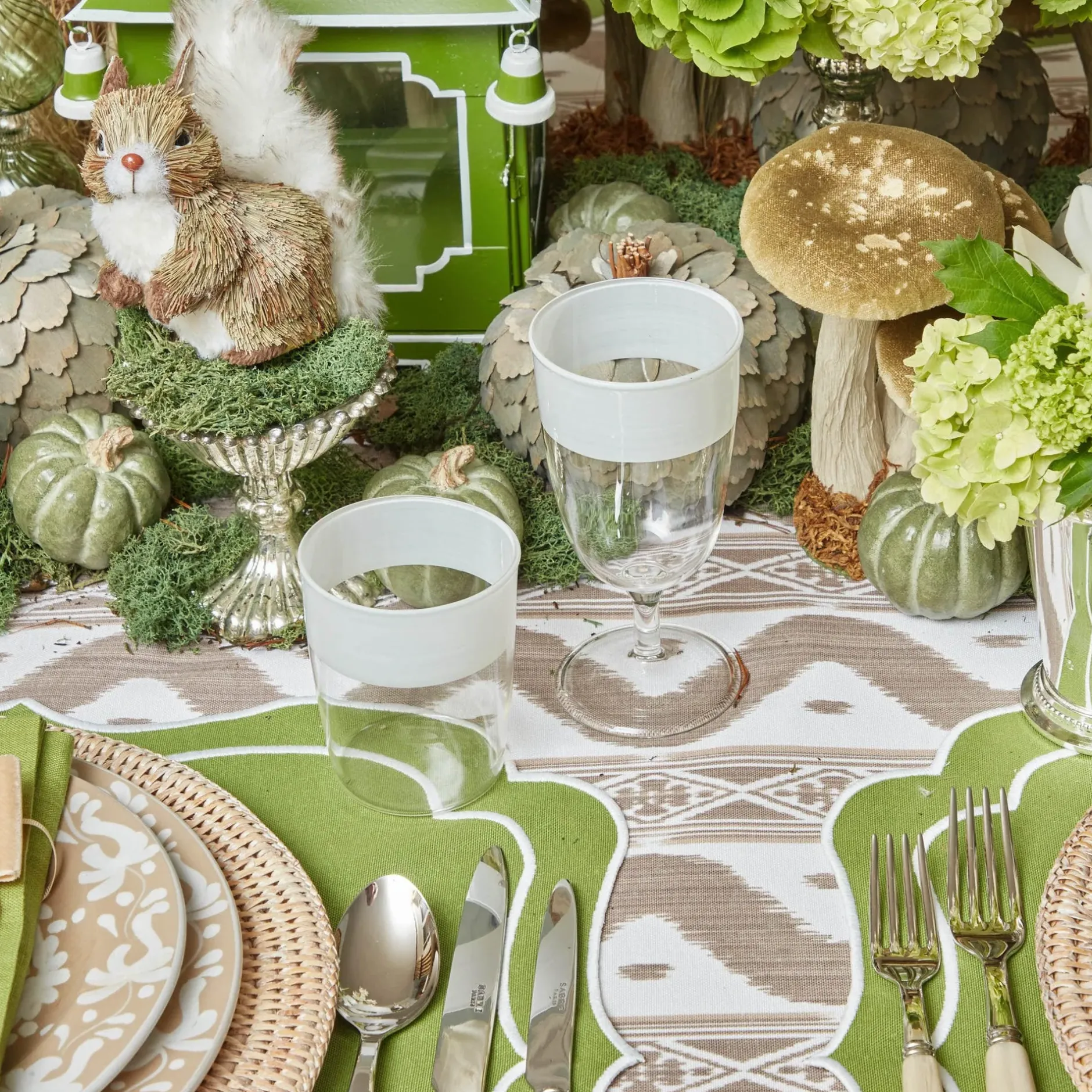 New Mrs. Alice White Ribbon Water Glasses (Set Of 4)