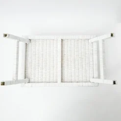 Best Mrs. Alice White Scalloped Rattan Breakfast Tray
