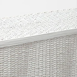 Discount Mrs. Alice White Vivienne Rattan Scalloped Console Table