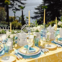 Sale Mrs. Alice Yellow Capri Lettuce Dinner & Starter Plates (Set Of 8)