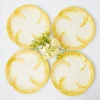 Mrs. Alice Yellow Capri Lettuce Dinner Plates (Set Of 4)