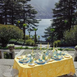 Mrs. Alice Yellow Capri Lettuce Dinner Plates (Set Of 4)