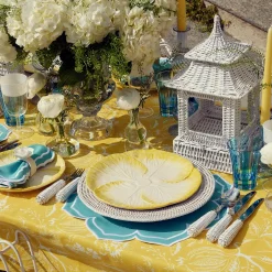 Mrs. Alice Yellow Capri Lettuce Dinner Plates (Set Of 4)