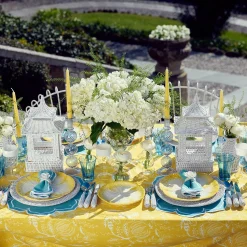 Mrs. Alice Yellow Capri Lettuce Dinner Plate