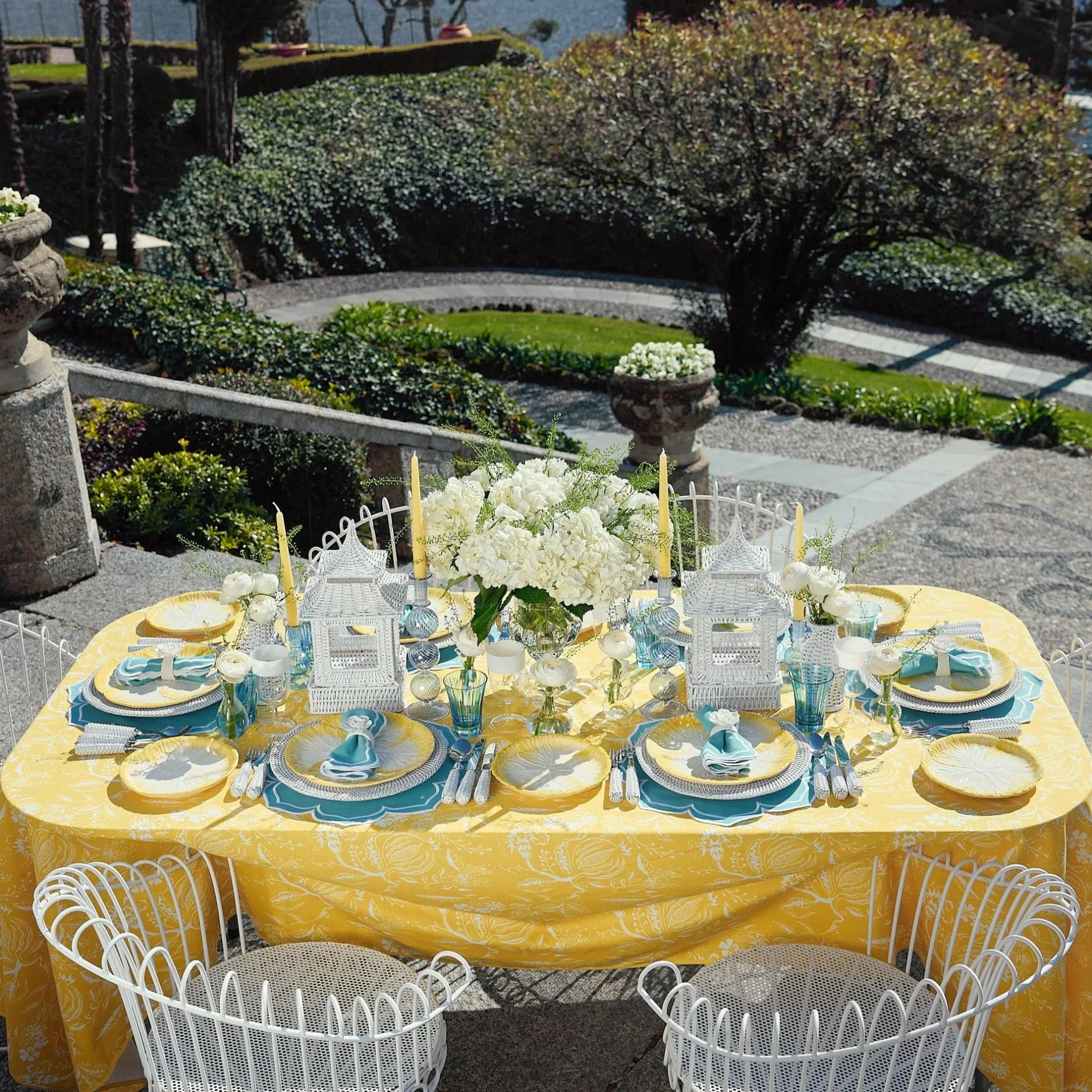Best Mrs. Alice Yellow Capri Lettuce Dinner & Starter Plates (Set Of 8)