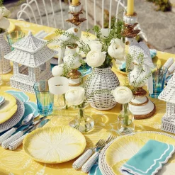 Outlet Mrs. Alice Yellow Capri Lettuce Starter Plates (Set Of 4)