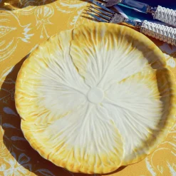 New Mrs. Alice Yellow Capri Lettuce Starter Plates (Set Of 4)