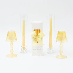 Clearance Mrs. Alice Yellow Melograno Candlescape