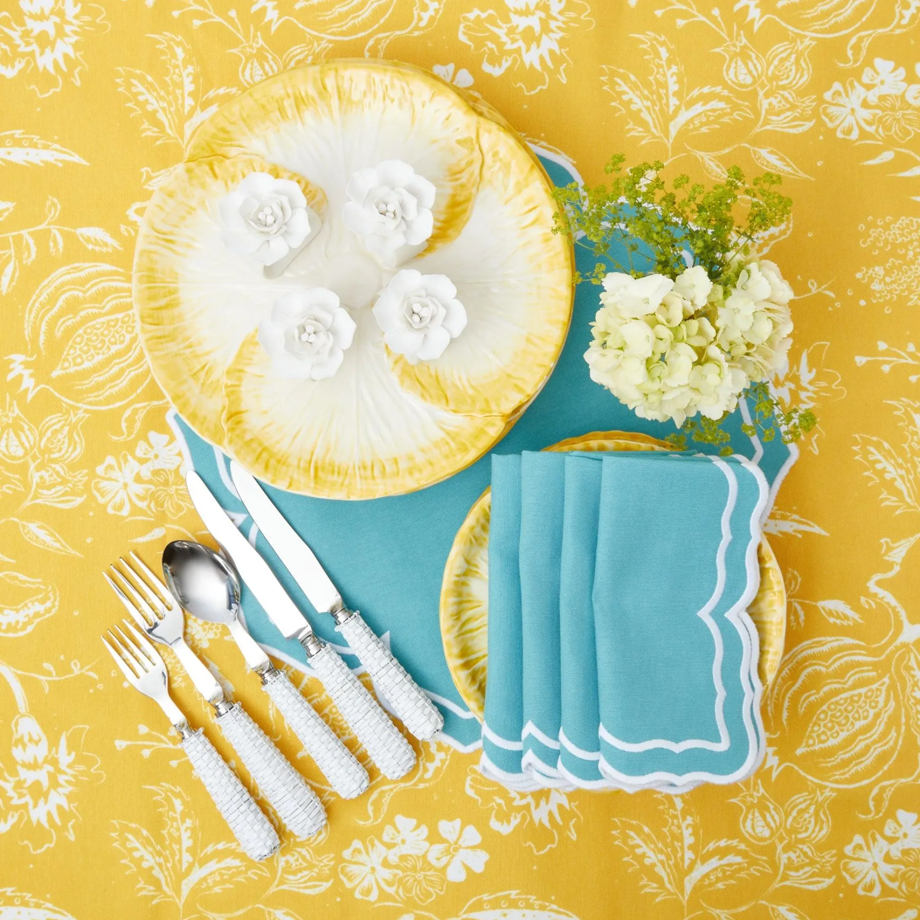 Mrs. Alice Yellow Melograno Tablecloth