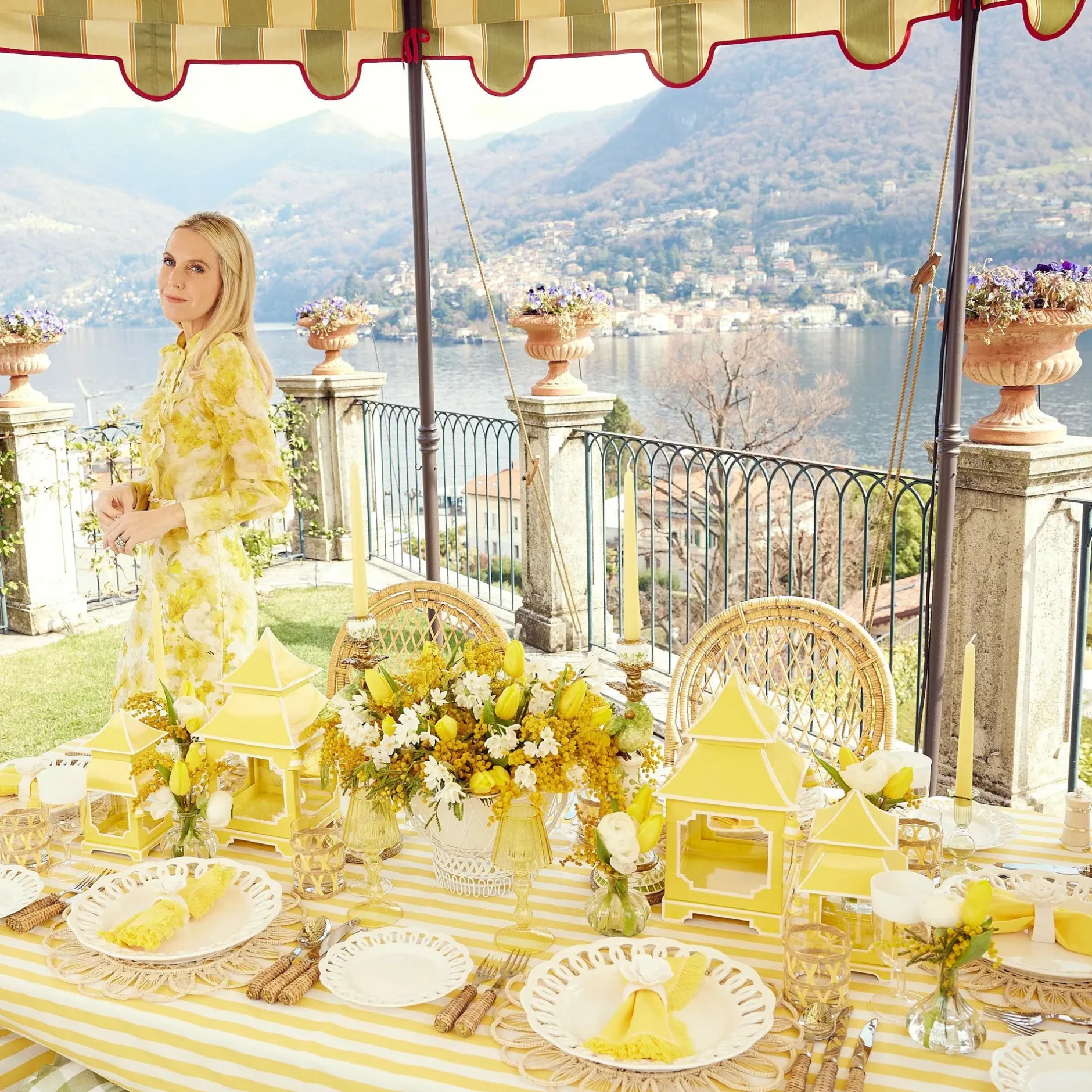 New Mrs. Alice Yellow Pagoda Lantern