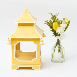 New Mrs. Alice Yellow Pagoda Lantern Set