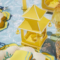 New Mrs. Alice Yellow Pagoda Lantern Set